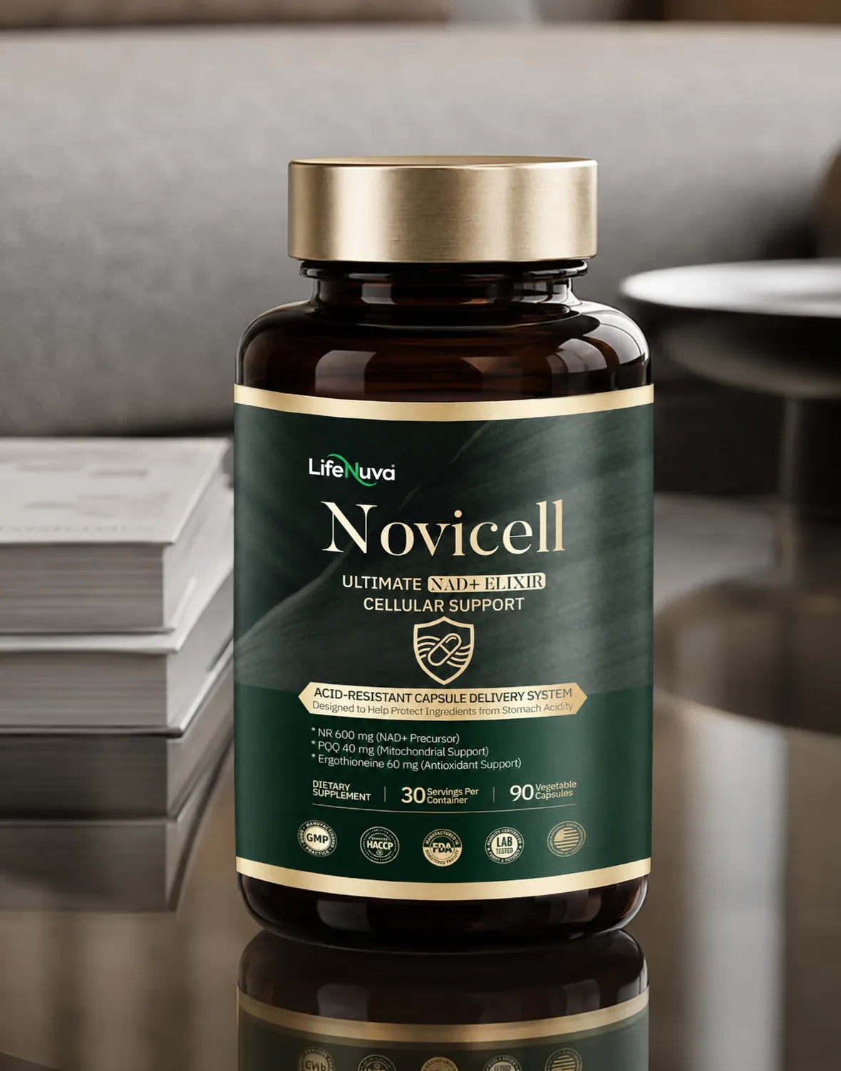 Novicell bottle lifestyle shot